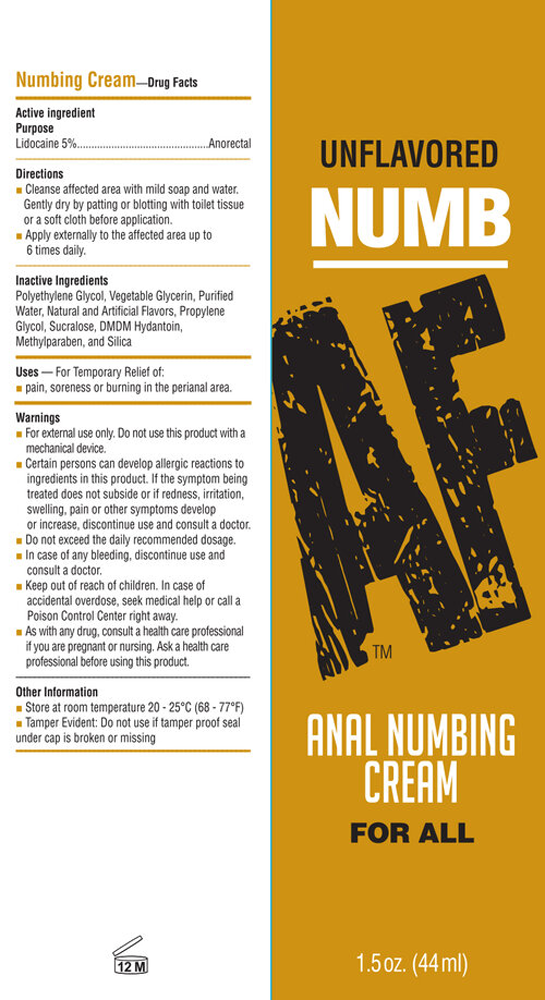 sAQJ0OW3xUhK58CJjs0qqpO1rYZJHX4C Numb Af - Anal Desensitizing Gel - Unflavored - 1.5 Fl. Oz. - Image 1