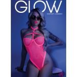 All Nighter Harness Bodysuit - Large/xlarge - Neon Pink