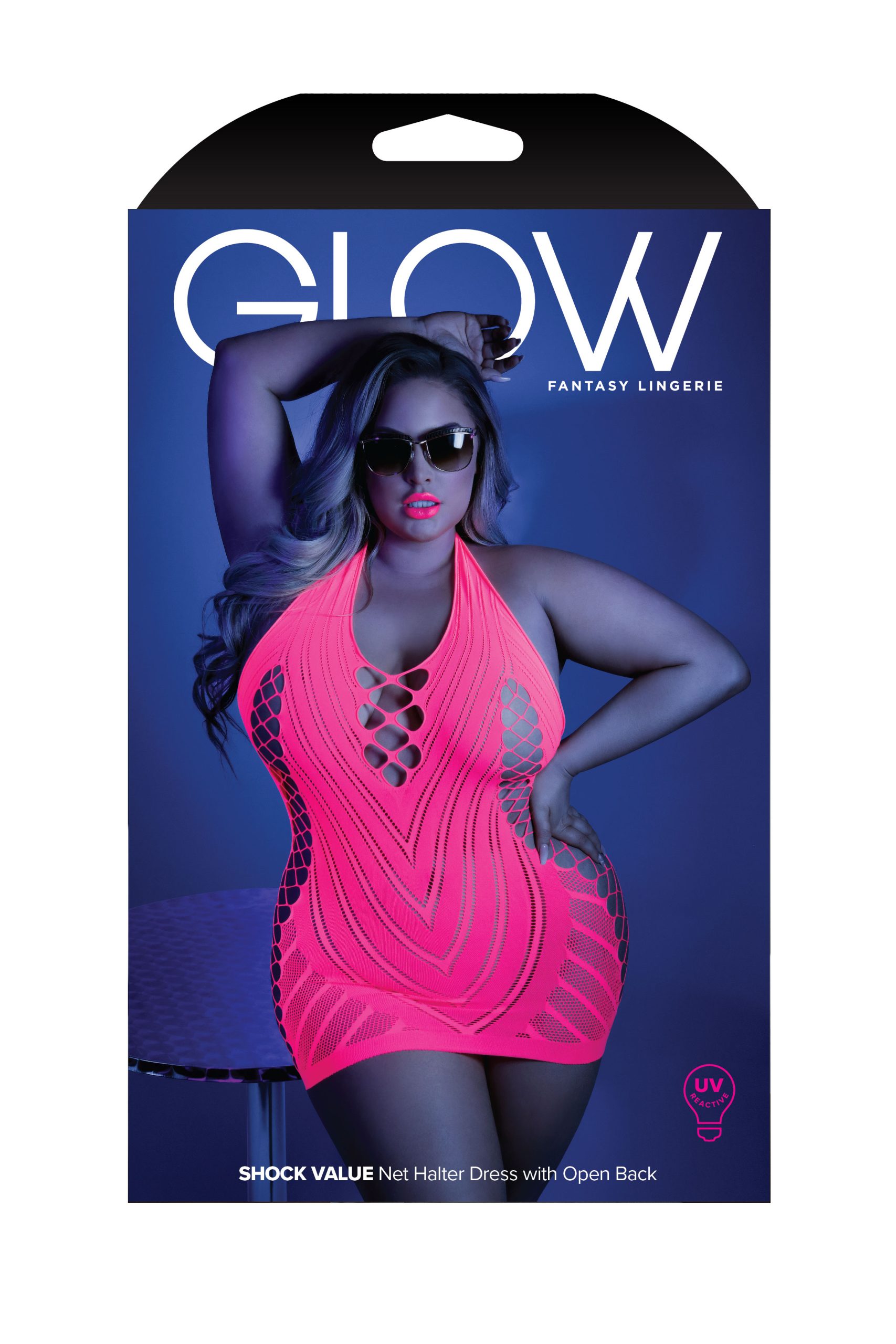 sGt4FPrH5oWECwCBuFAEuIMUW1Gl6jdT Shock Value Halter Dress - Queen - Neon Pink - Image 1