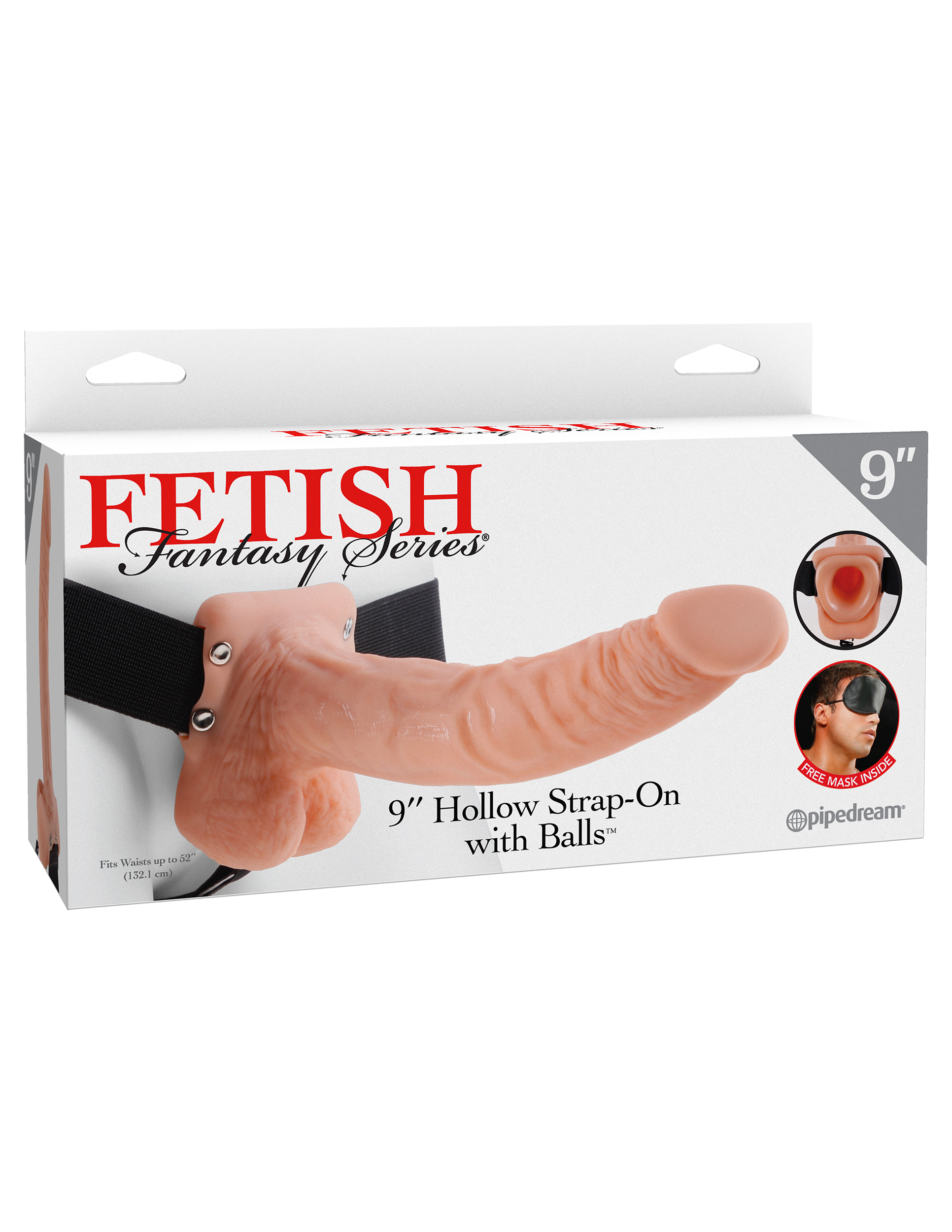 sU7jABuNkPzPAPc9Bhux0igHkD4oz3SC Fetish Fantasy Series 9 Inch Hollow Strap-on With Balls - Flesh - Image 1