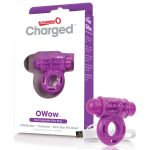 Charged Owow Rechargeable Vibe Ring - Purple - 6 Count Box - Image 6