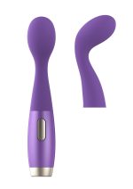 Perks Ex-1 Clitoral Stimulating Wand and G-Spot Vibrator - Purple - Image 3