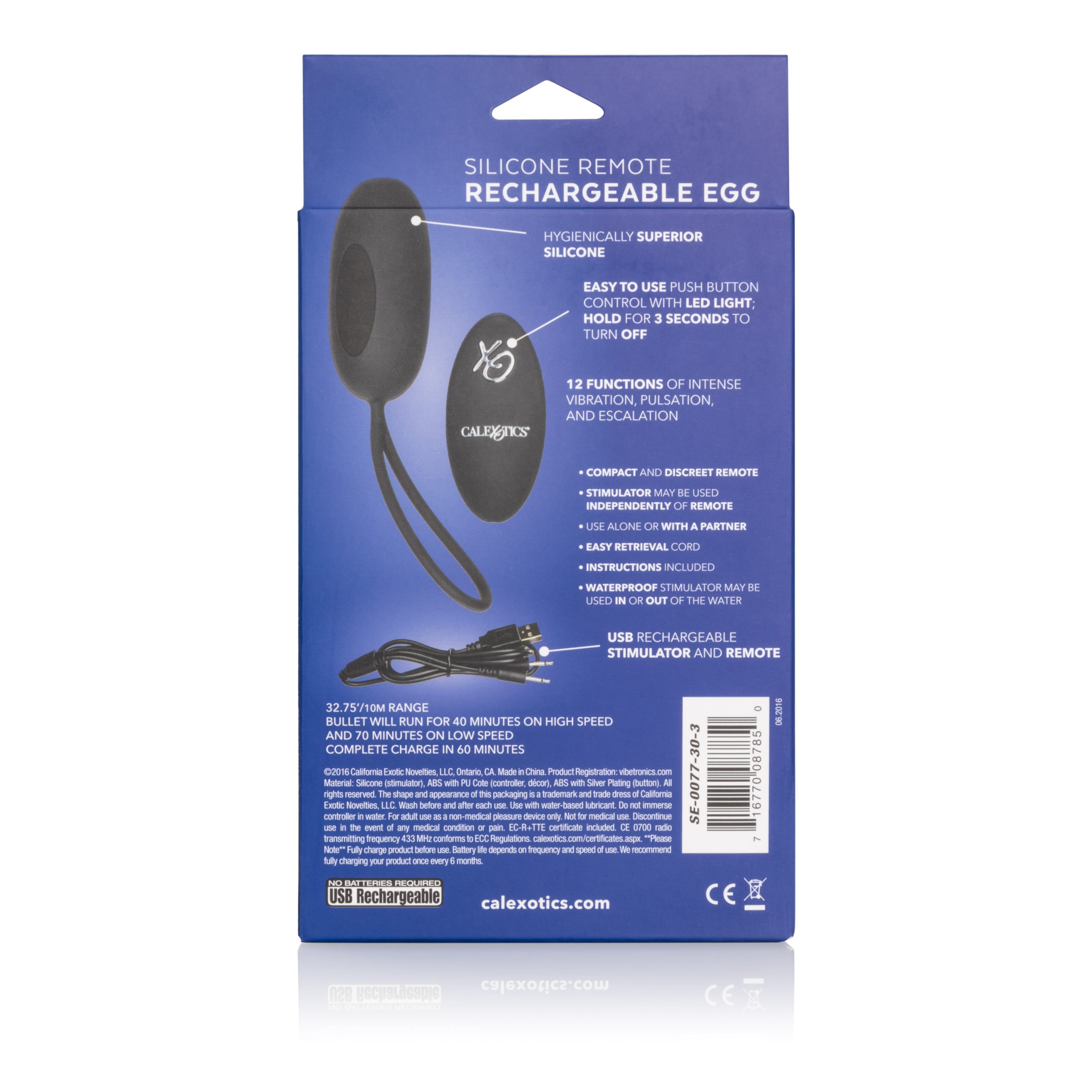sdzaMcpqnEr2ZRFaGszuwtWW6TB5MrY0 Silicone Remote Rechargeable Egg - Black - Image 1