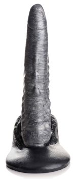 The Gargoyle Rock Hard Silicone Dildo - Silver - Image 3