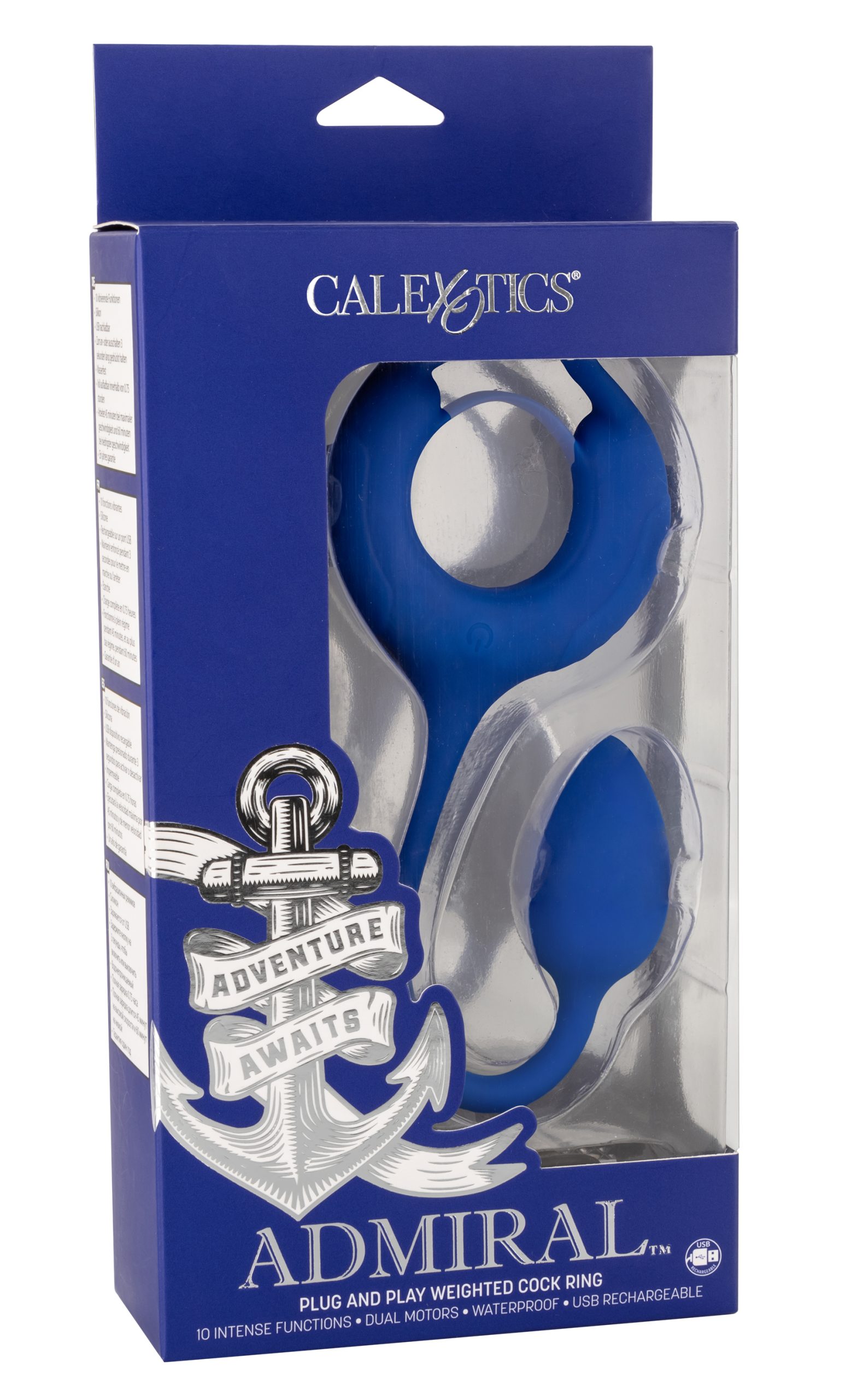t96OOgtwTtQbs1wsCYziHGjQQiNl2MpO Admiral Plug and Play Weighted Cock Ring - Blue - Image 1