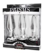 Dosha 3 Piece Glass Anal Plug Kit