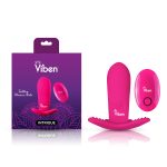 Intrigue Insertable Butterfly Panty Vibe - Hot Pink