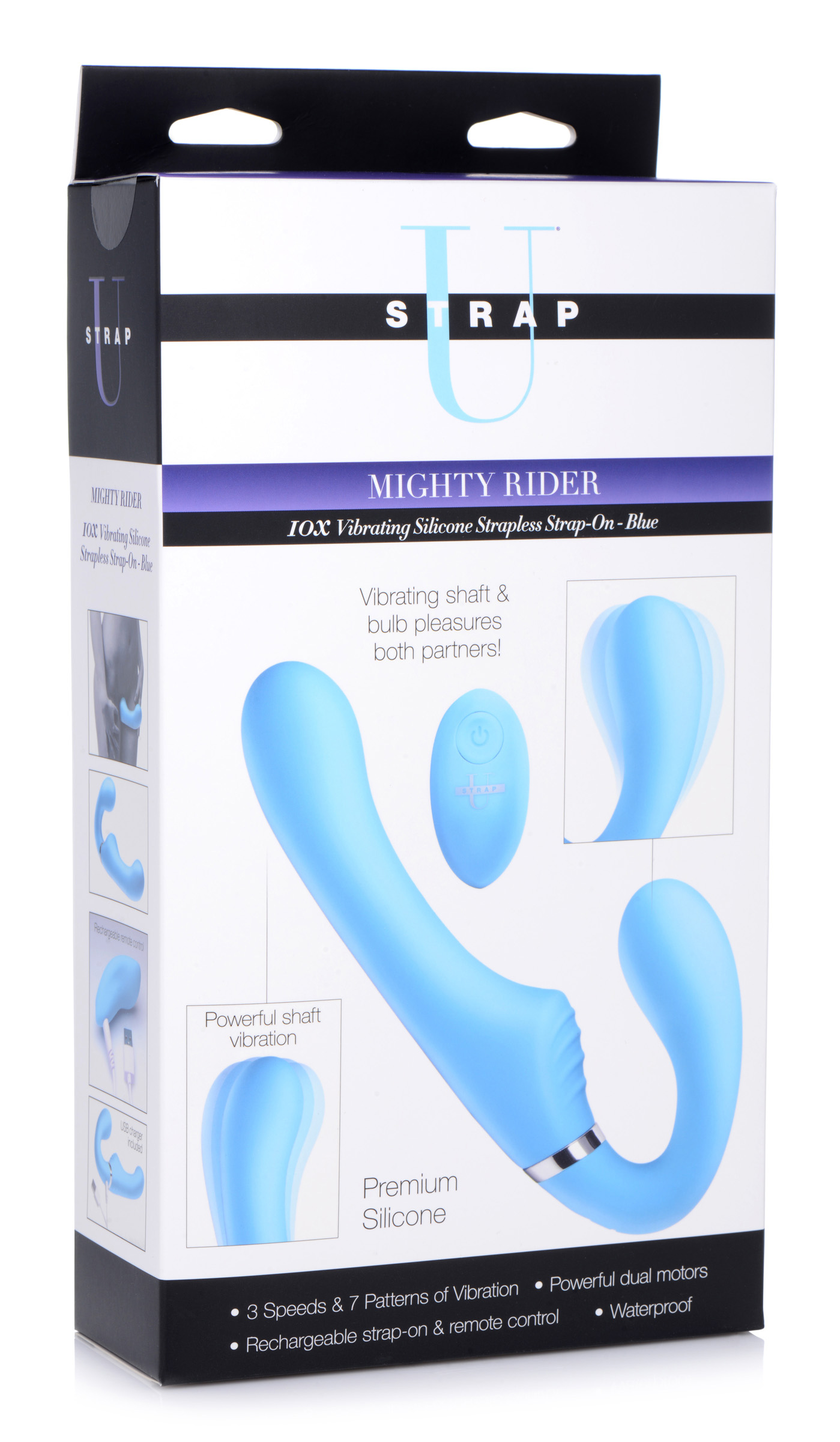 tIJSdD9cSjJuMgH3Ums4zF06wkxcNVzO 10x Mighty Rider Vibrating Strapless Strap-on - Blue - Image 1