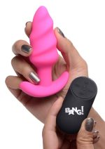 21x Silicone Swirl Plug With Remote - Pink - Image 4