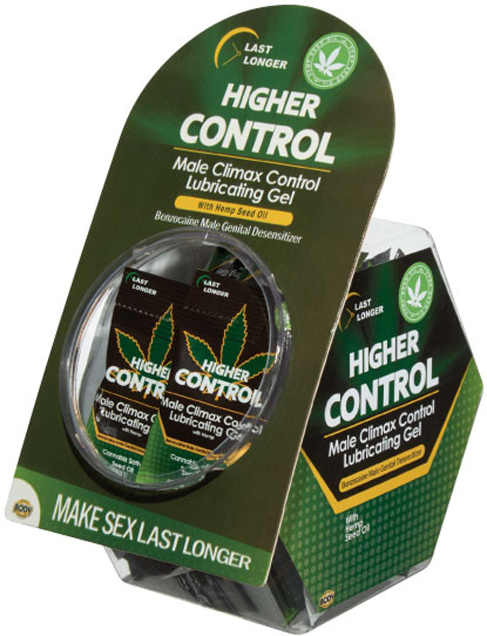 tPt78aQgJftF5RKHcuDMLHlUpjerTDeY Higher Control Male Climax Control Lubricating Gel With Hemp - 50 Pc - Image 1