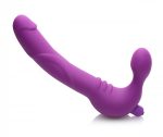 Royal Revolver Vibrating Strapless Strap- on Dildo - Purple - Image 2