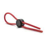 Stay Hard - Silicone Loop Cock Ring - Red - Image 4