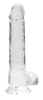 8 Inch Realistic Dildo With Balls - Translucent - Image 2
