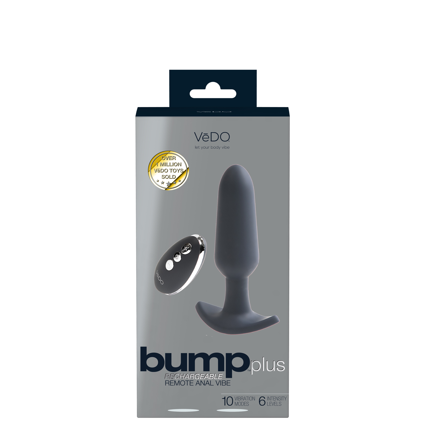 txkz1IoaDD1SYiBI5ECwhLjuh0slQkbh Bump Plus - Rechargeable Remote Control Anal Vibe - Just Black - Image 1