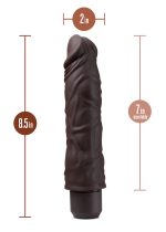 Dr. Skin Silicone - Dr. David - 8 Inch Vibrating Dildo - Brown - Image 10