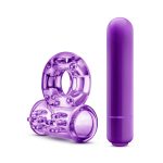 Play With Me - Couples Play - Vibrating Cock Ring - Purple - Image 3