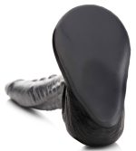 The Gargoyle Rock Hard Silicone Dildo - Silver - Image 5