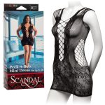 Scandal Plus Size Peek-a-Boo Mini Dress - Plus Size - Black - Image 8