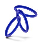 Performance - Vs1 Pure Premium Silicone Cockrings - Medium - Indigo - Image 4