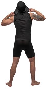 Black Nite Hoodie Tank - Black - Medium - Image 2