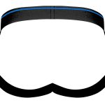 Retro Sport Panel Jock - L/ XL - Black/ Blue