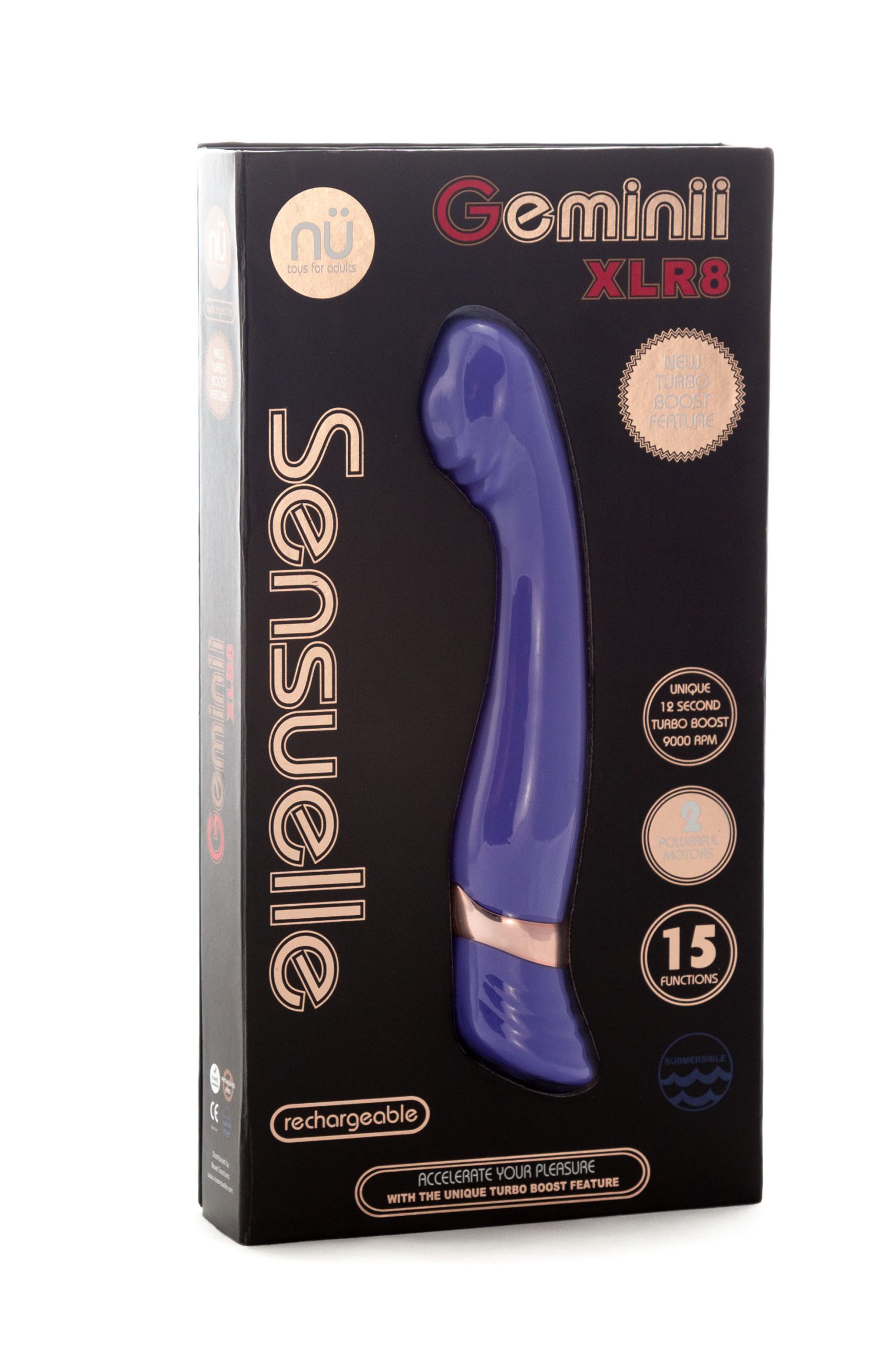 uMdoqzhD4znRNPyGE9v7cLstUL1bdjXW Sensuelle Gemini Xlr8 14f Double Motor Vibe - Ultra Violet - Image 1