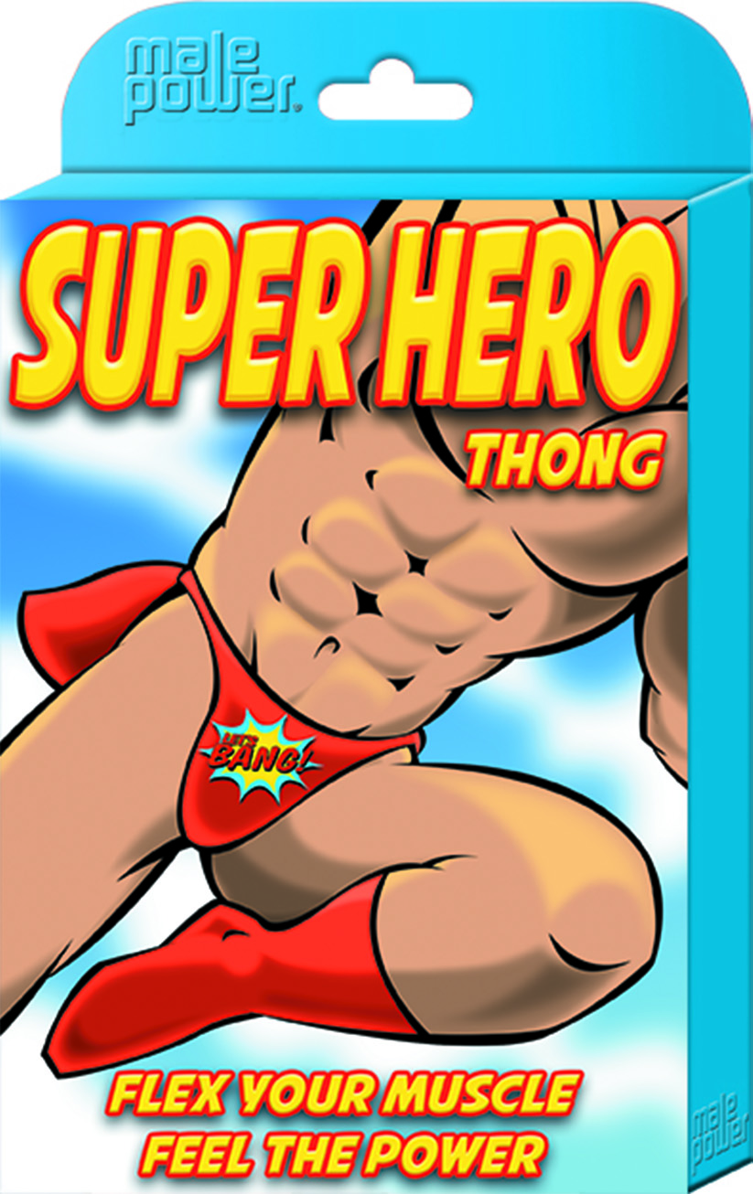 uNkG20kdqhYeDbnT3dB2VhBJgfYzmBcK Super Hero Thong - One Size - Red - Image 1