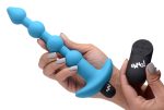 Bang - Vibrating Silicone Anal Beads and Remote Control - Blue - Image 7