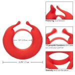 Silicone Rechargeable Taurus Enhancer - Red - Image 9