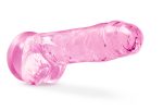 Naturally Yours - 8 Inch Crystalline Dildo - Rose - Image 5