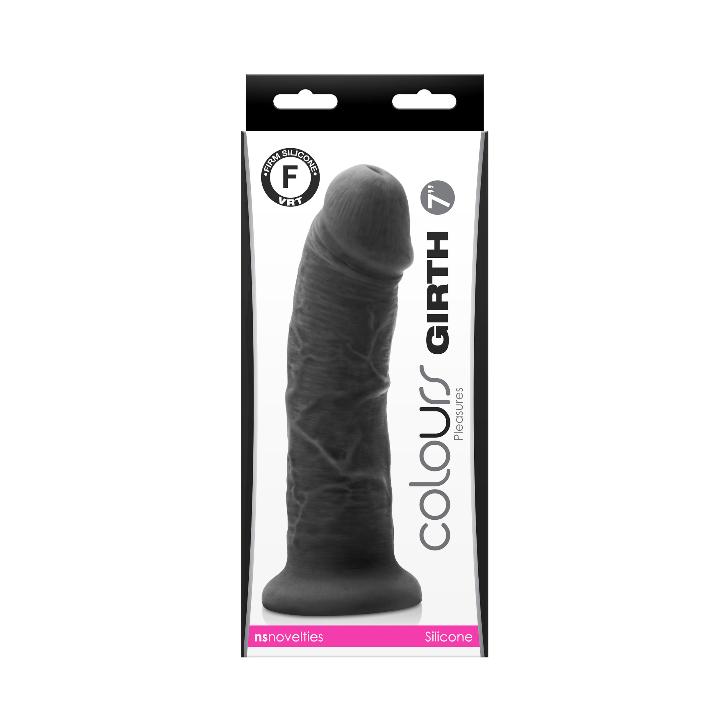 uba1EgkAOlfDqeTE7FYn3cfWK46IG7Ka Colours - Girth 7 Inch Dildo - Black - Image 1