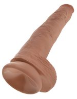 King Cock 14" Cock With Balls - Tan - Image 4