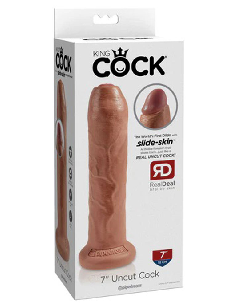 uw5qcHdAin7l8kHGOdUOYl0I46V4bsd9 King Cock 7 Inch Uncut - Tan - Image 1