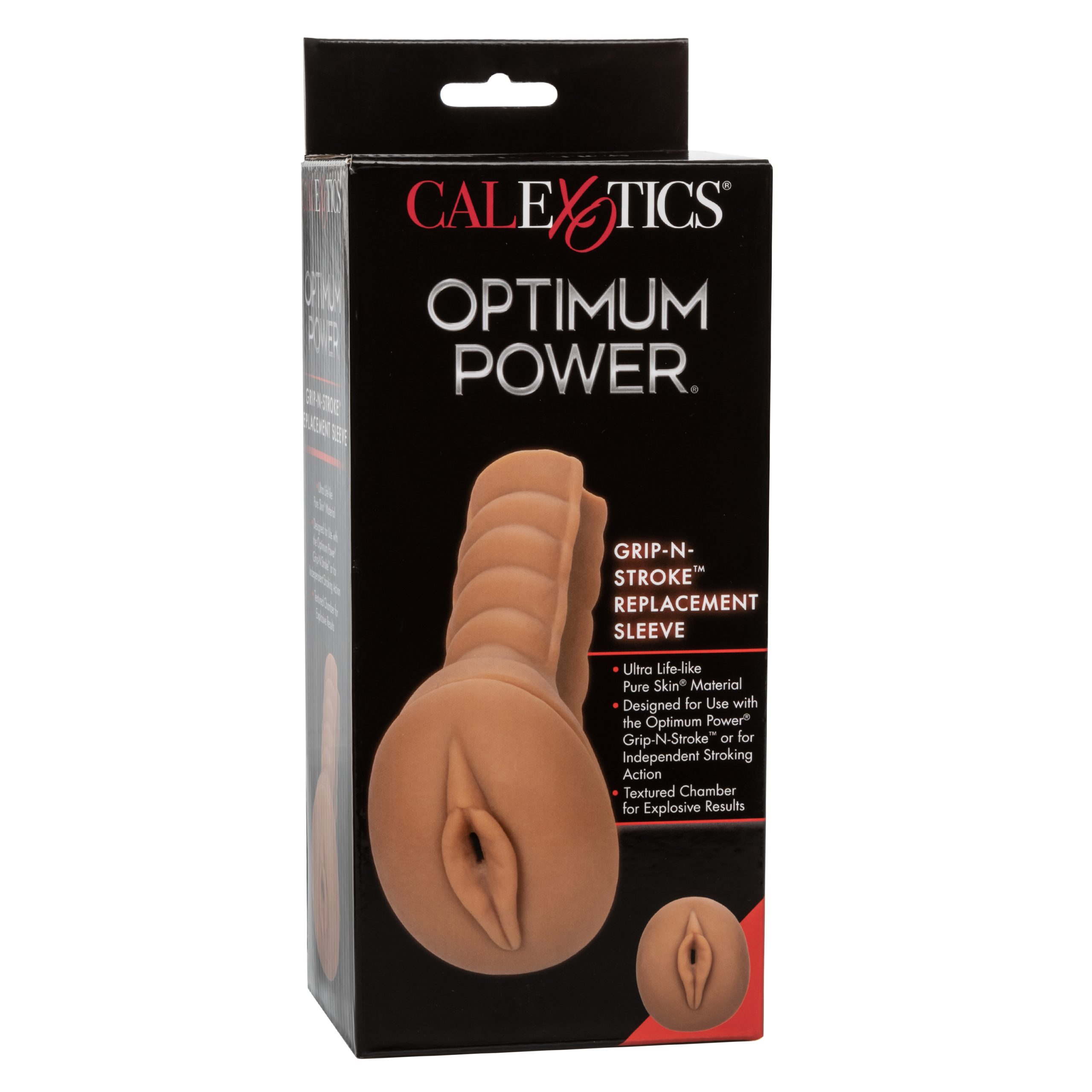 v9tD2cdDNRp9HWAtmjy4Y1MqLLh392bZ Optimum Power Grip-N-Stroke Replacement Sleeve - Brown - Image 1