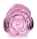 Pink Rose Glass Anal Plug - Large - Image 4