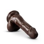 Dr. Skin Plus - 6 Inch Posable Dildo With Balls - Chocolate
