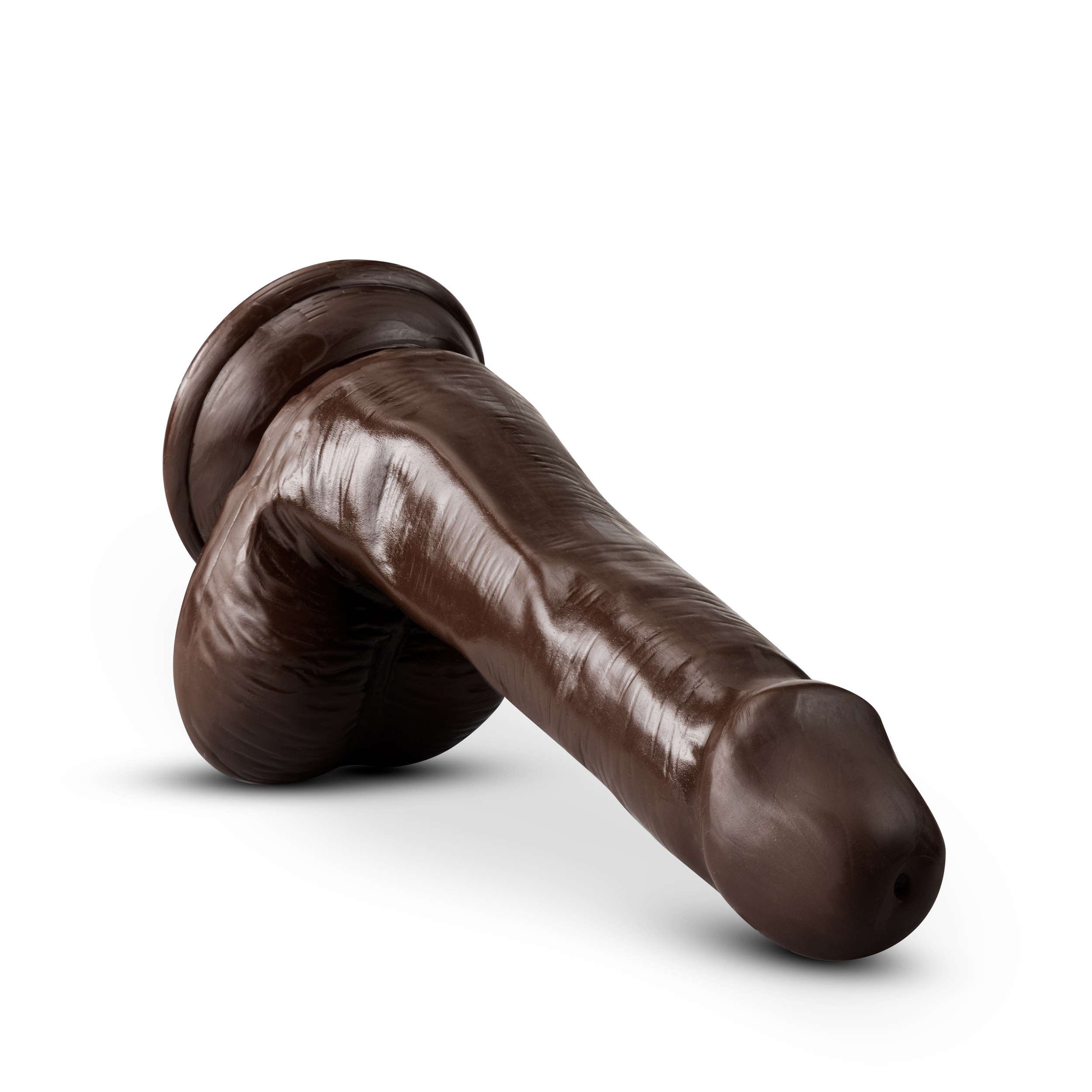 vOTkcFDNvgyC9tSS8jiPBRn8LF7mqBG5 Dr. Skin Plus - 6 Inch Posable Dildo With Balls - Chocolate - Image 1