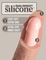 King Cock Elite 11 Inch Silicone Dual Density Cock - Light - Image 5