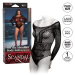 Scandal Plus Size Off the Shoulder Body Suit - Plus Size - Black - Image 7