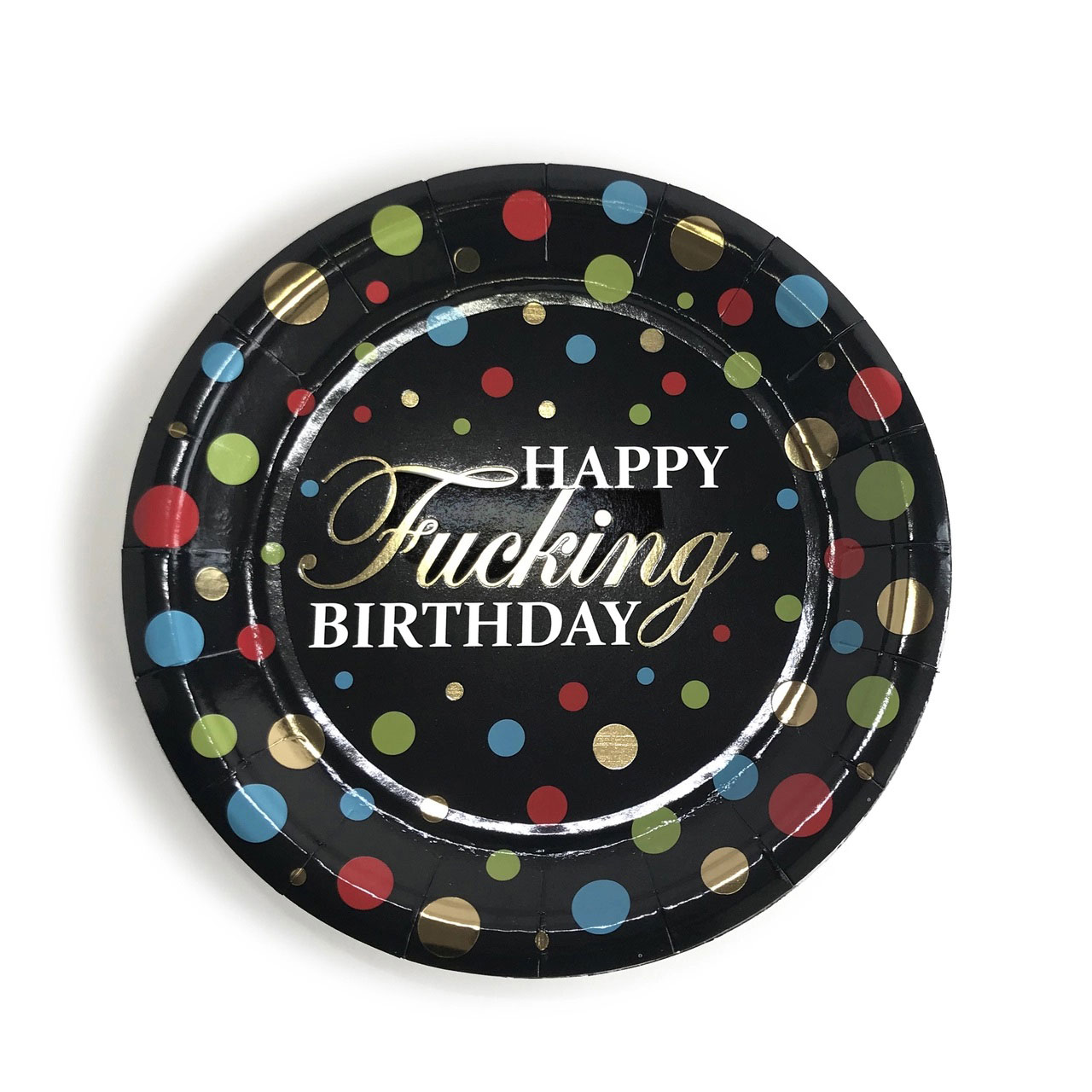 vY03djrRIayG0hWYkRvHoHS2W2hPbrHh Happy Fucking Birthday Party Plates - Image 1