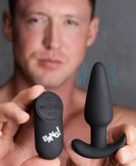 21x Silicone Butt Plug With Remote - Black - Image 5