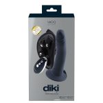Diki Rechargeable Vibrating Dildo With Harness - Just Black - Image 6