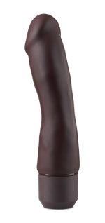 Dr. Skin Silicone – Dr. Steve - 7 Inch Vibrating Dildo - Brown - Image 3