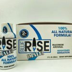 Blue Rise Shot - 12 Liquid Bottle Male Sexual Enhancement Display - 2 Fl. Oz.