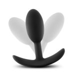 Anal Adventures - Platinum - Silicone Vibra Slim Plug - Small - Black - Image 4