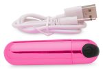 10x Rechargeable Vibrating Metallic Bullet - Pink - Image 4