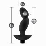 Anal Adventures - Platinum - Silicone Vibrating Prostate Massager 04 -Black - Image 6