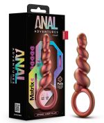 Anal Adventures Matrix - Spiral Loop Plug - Copper - Image 5
