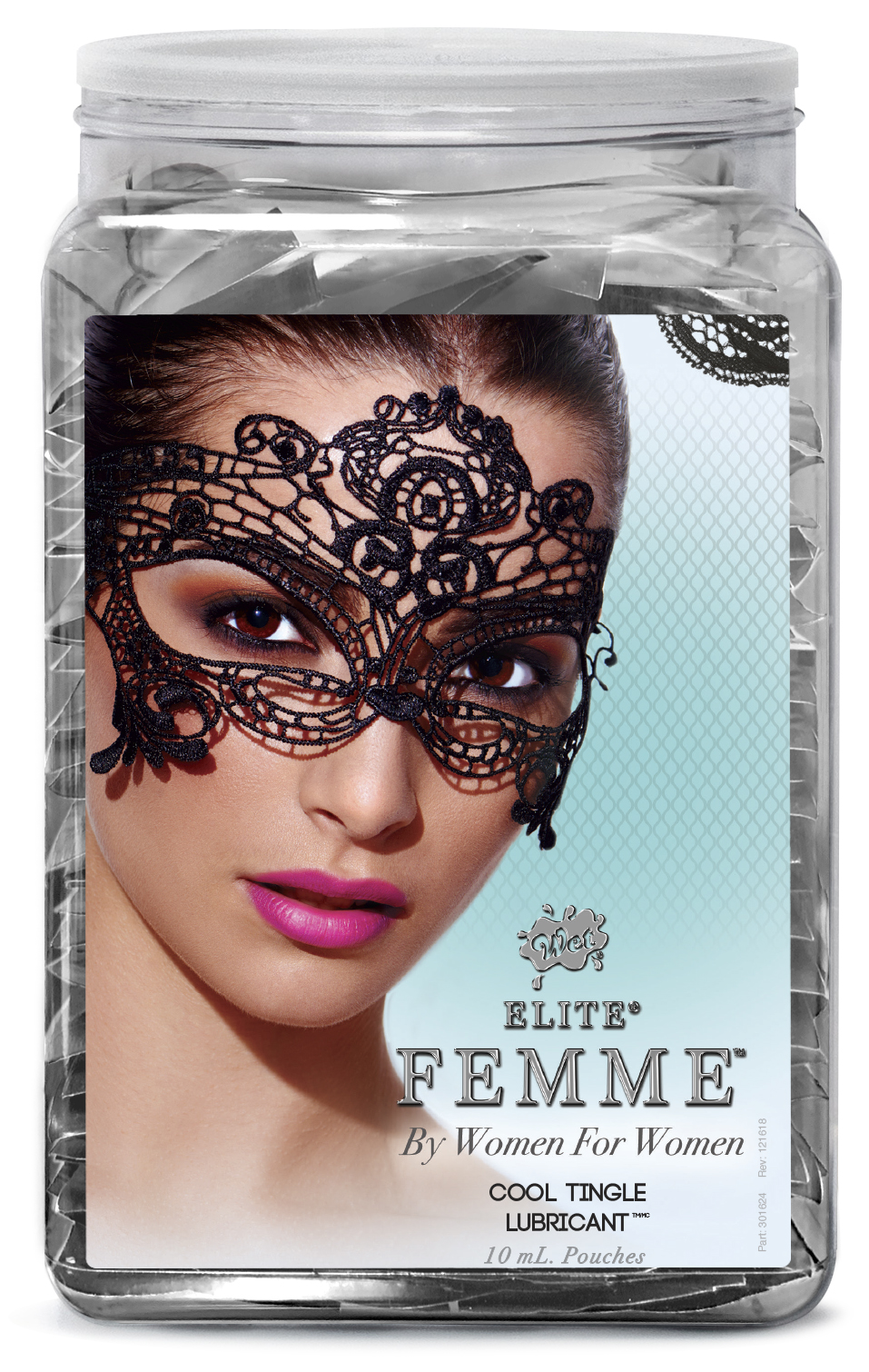 wRAVNflmI8Jk9SzzxV9pvLYkFJNdmu9t Wet Elite Femme Water Silicone Blend Cool Tingle .33 Fl Oz Counter Bowl 144pc - Image 1