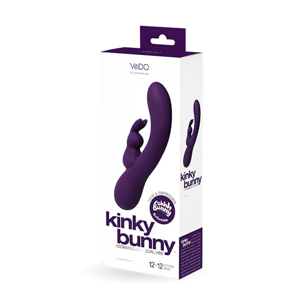 wdLQxNtIjDhFzwiYgBHFQrIXLKGx916O Kinky Bunny Plus Rechargeable Rabbit - Purple - Image 1